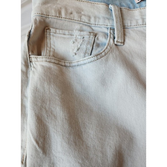 SO 90s Super High Rise Wide Leg Jean Juniors 11/30 Light Blue Y2K Distressed NEW - Picture 6 of 7